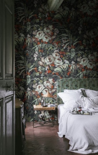 Rebel Walls R19209 Vintage Brocade Dazzling Foliage Lush - mural roślinny