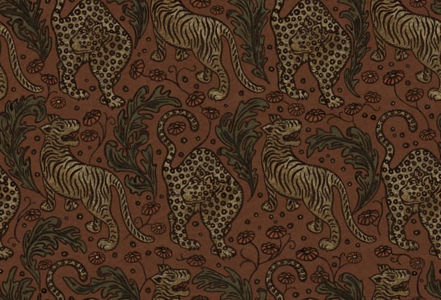 Rebel Walls R19213 Vintage Brocade Year of The Tiger Velvet - tapeta w tygrysy