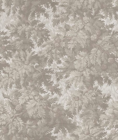 Rebel Walls R19235 Vintage Brocade Sprouce Forest Sand - mural liściasty