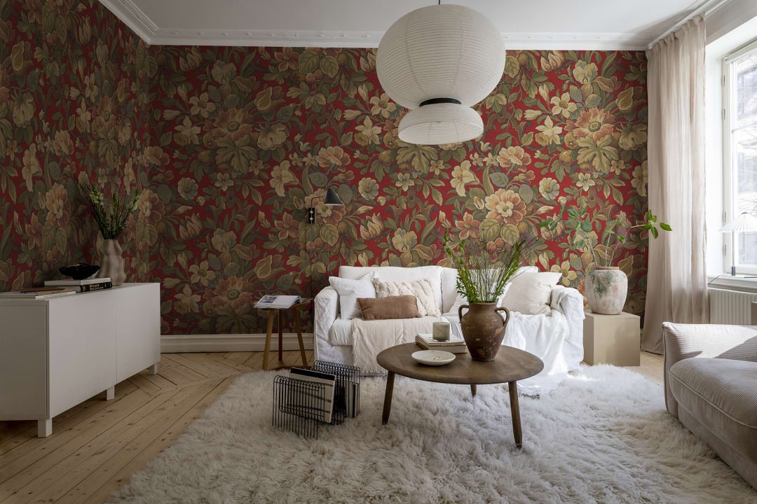 Rebel Walls R19242 Vintage Brocade Vintage Flora Velvet - mural w kwiaty