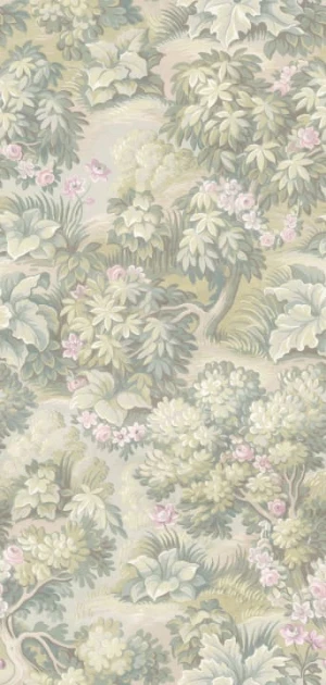 Rebel Walls R19245 Vintage Brocade The Path Pastel - mural roślinny