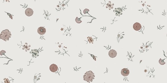Rebel Walls R19251 Vintage Brocade Flower Fall Pearl - mural w kwiaty