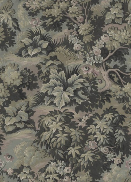 Rebel Walls R19254 Vintage Brocade Blooming Park Dark - tapeta roślinna
