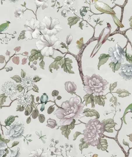 Rebel Walls R19264 Vintage Brocade Petit Flora Pearl - tapeta w kwiaty