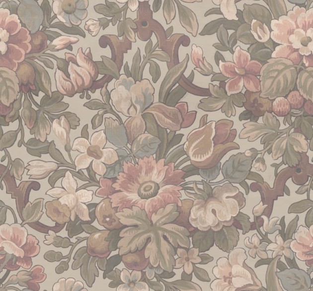 Rebel Walls R19266 Vintage Brocade Vintage Garden Pastel - tapeta w kwiaty