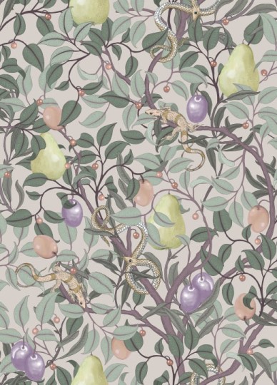 Rebel Walls R19274 Vintage Brocade Fruit Garden Pastel - tapeta w owoce