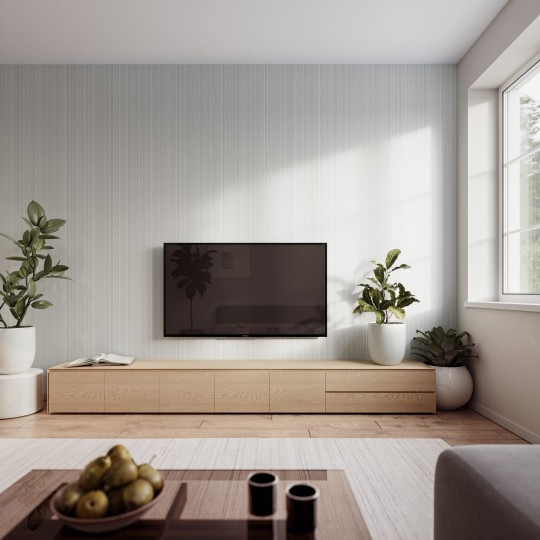 VINYLPEX W11.353 Hugo - tapeta obiektowa w cienkie prążki jasnoszara