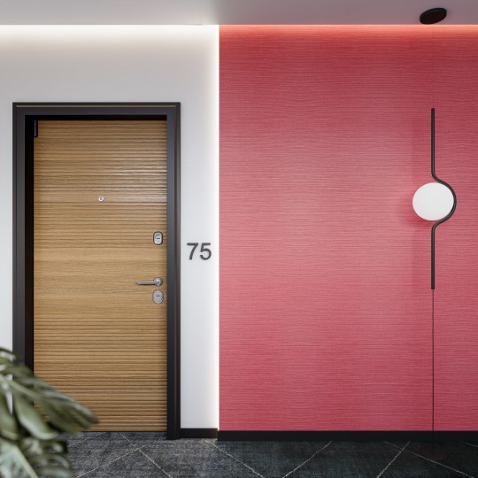 VINYLPEX W47.380 Ralph - tapeta obiektowa tkanina czerwona