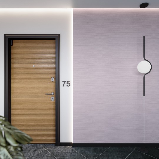 VINYLPEX W47.423 Ralph - tapeta obiektowa tkanina liliowa