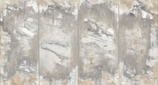 Muance MU13007 Edition 3 Amber Allora - mural z motywem postarzanej ściany i ptaków