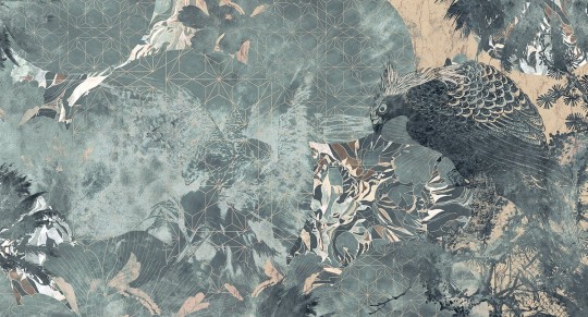 Muance MU13066 Edition 3 Amber Overwatch - mural z motywem lasu i ptaka