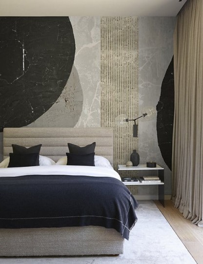 Muance MU13059 Edition 3 Amber Avalon Willow - geometryczny mural z motywem marmuru