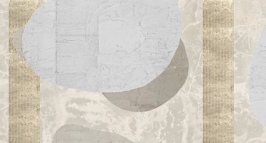 Muance MU13060 Edition 3 Amber Avalon Willow - geometryczny mural z motywem marmuru