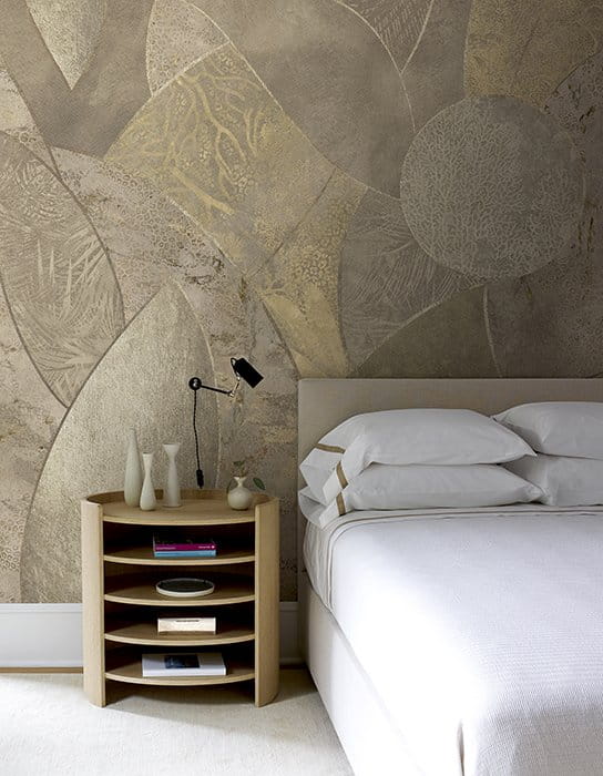 Muance MU13084 Edition 3 Amber Harmony - geometryczny mural z motywem marmuru