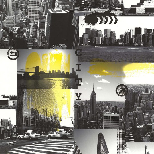 Lutece 51161502-EN Les Aventures New York Jaune - tapeta z motywem Nowego Jorku