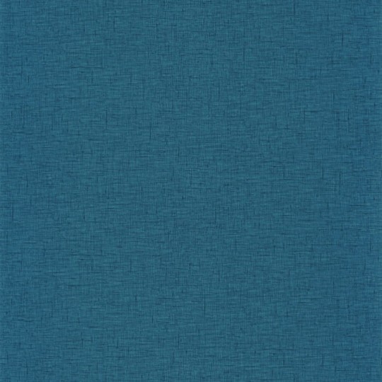 Caselio 103766623 Gaze Uni Bleu Madura - granatowa tapeta imitująca gazę bawełnianą