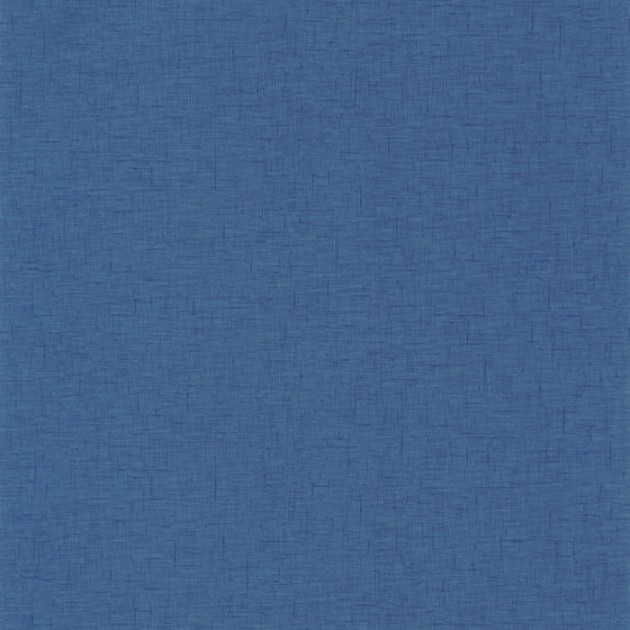 Caselio 103766760 Gaze Uni Bleu Indigo - niebieska tapeta imitująca gazę bawełnianą
