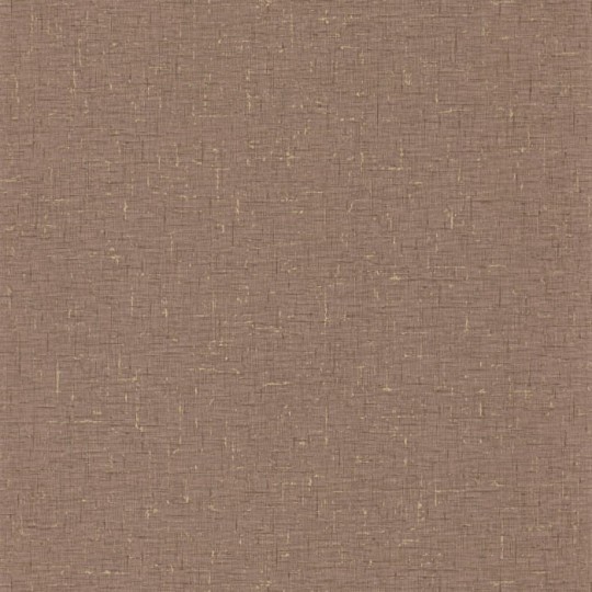Caselio 103772029 Gaze Metal Praline Or - brązowa tapeta imitująca gazę bawełnianą z pozłacanymi elementami