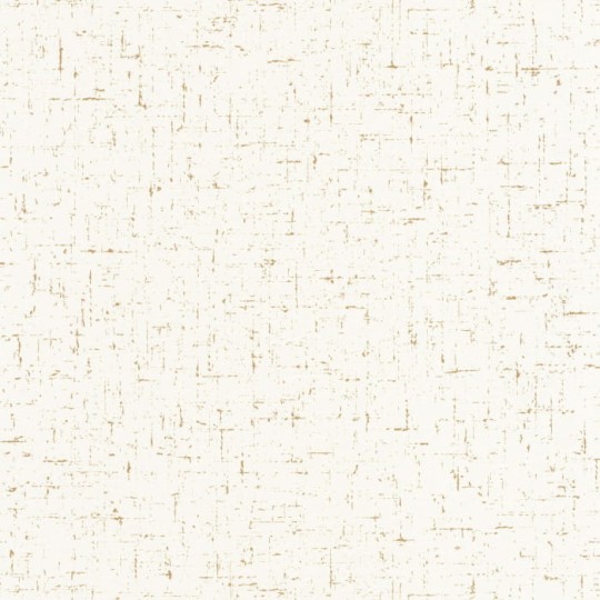 Caselio 103770204 Gaze Metal Blanc Or - biała tapeta imitująca gazę bawełnianą z pozłacanymi elementami