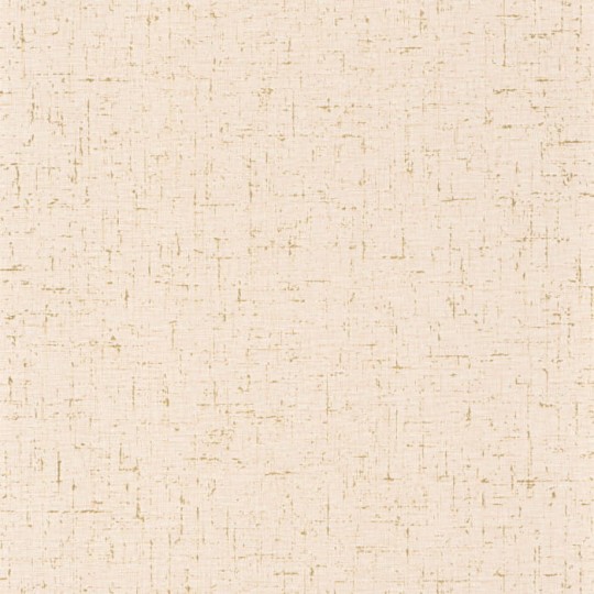 Caselio 103771029 Gaze Metal Beige Or - beżowa tapeta imitująca gazę bawełnianą z pozłacanymi elementami