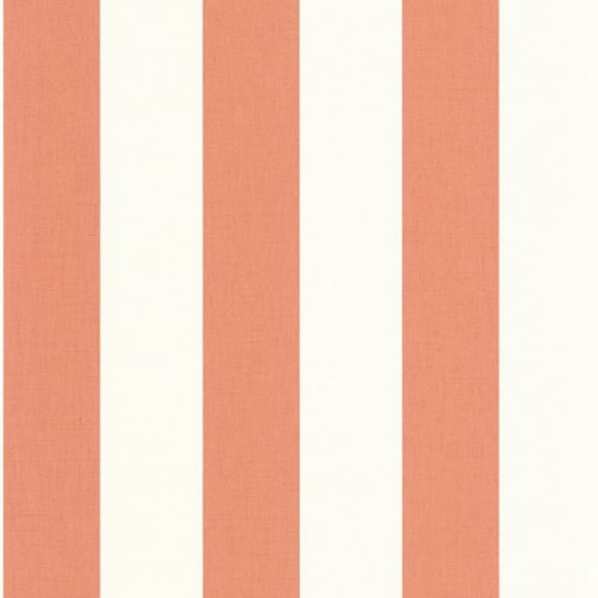 Caselio 104044024 Basics Linen Lines - tapeta w biało-koralowe paski