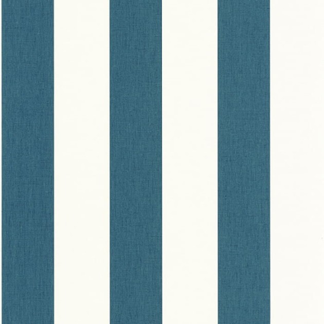 Caselio 104046023 Basics Linen Lines - tapeta w biało-niebieskie paski