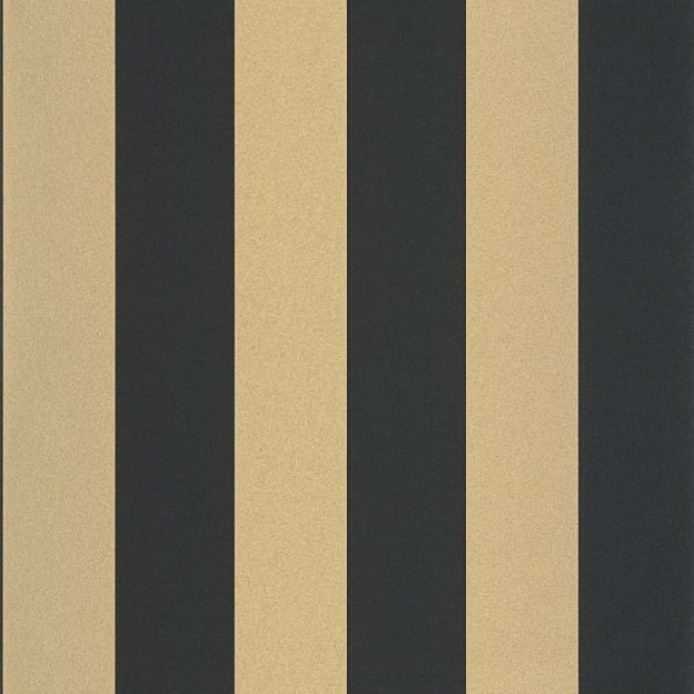 Caselio 104029329 Basics Wide Lines - tapeta w złoto-czarne paski