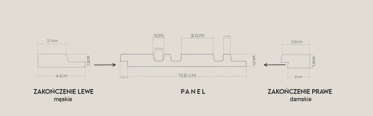 Zakończenie lewe Lamelio Milo Orzech