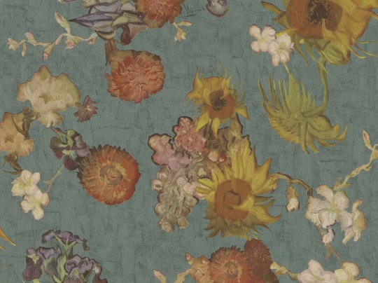 BN Walls 5028487 Van Gogh III - niebieska tapeta w kwiaty