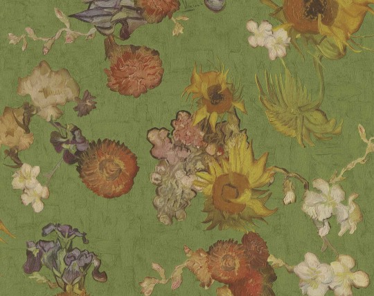BN Walls 5028490 Van Gogh III - zielona tapeta w kwiaty