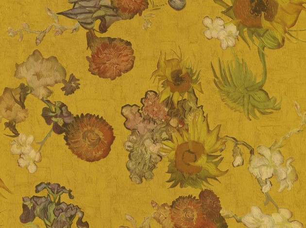 BN Walls 5028488 Van Gogh III - żółta tapeta w kwiaty