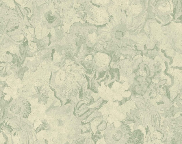 BN Walls 5028481 Van Gogh III - biała tapeta w kwiaty