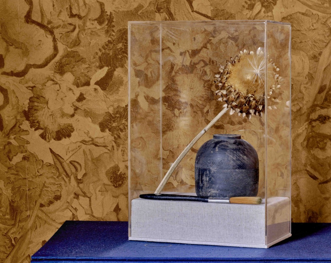 BN Walls 5028481 Van Gogh III - biała tapeta w kwiaty