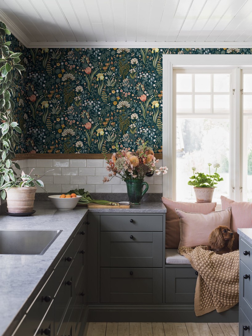 Boras Tapeter 2055 New Heritage Blomsterhav - tapeta w kwiaty