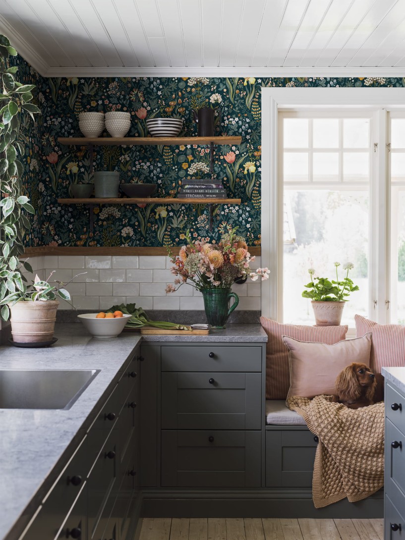 Boras Tapeter 2055 New Heritage Blomsterhav - tapeta w kwiaty