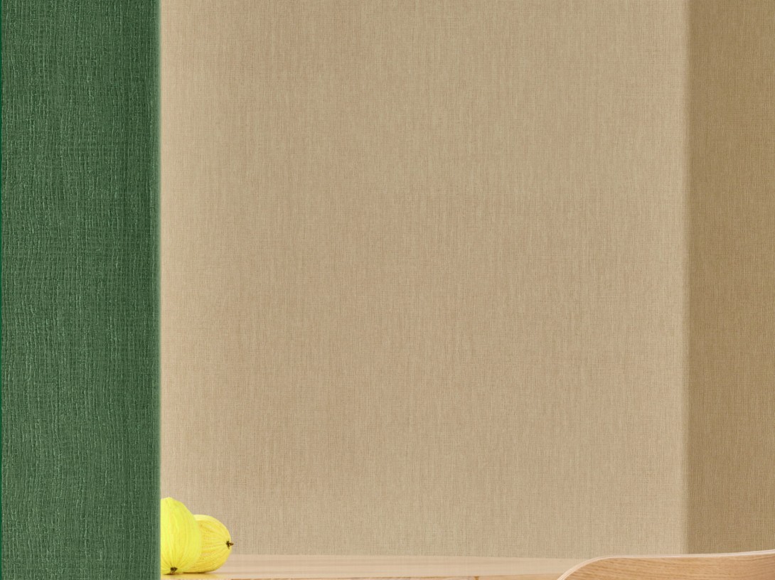 BN 221433 Monochrome Flax - zielona tapeta imitująca len