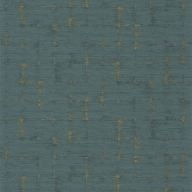 Casadeco 85156387 Utopia Fiction Turquoise - tapeta z delikatnym geometrycznym motywem