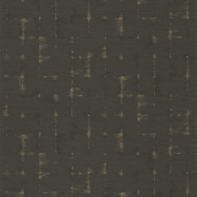 Casadeco 85159363 Utopia Fiction Noir - tapeta z delikatnym geometrycznym motywem