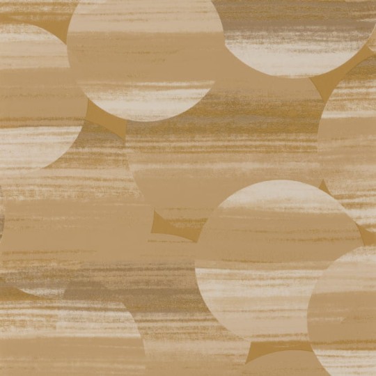 Casadeco 85122369 Utopia Mirage Jaune - tapeta w okręgi