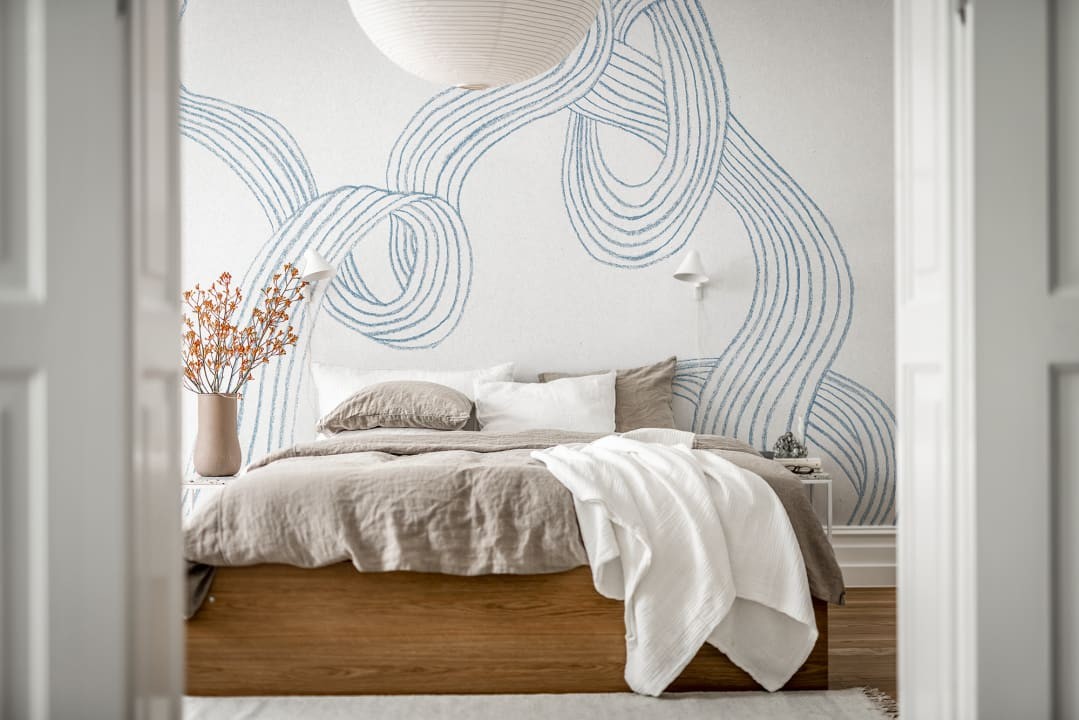 Rebel Walls R18585 Simplicity Stripes Light Blue - mural w artystyczne paski