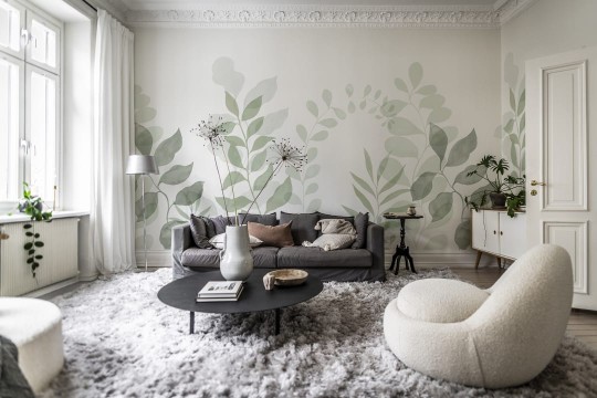 Rebel Walls R18636 Simplicity Grow Green - mural w liście