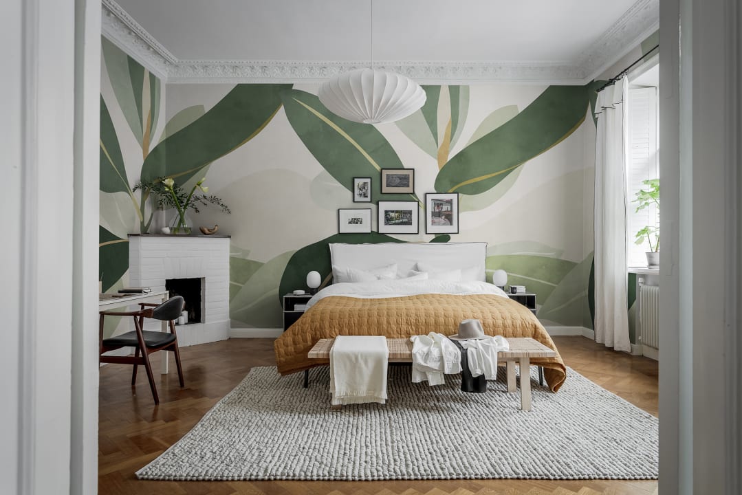 Rebel Walls R18590 Simplicity Ruby Green - mural roślinny