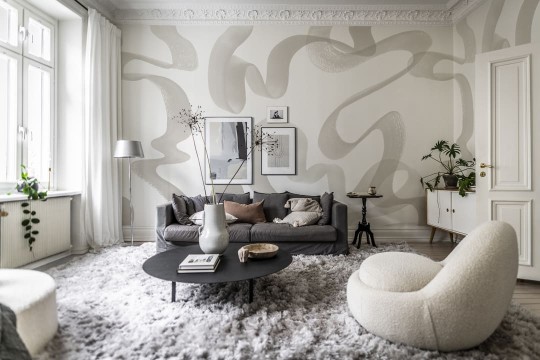 Rebel Walls R18633 Simplicity Waves Beige - mural artystyczny