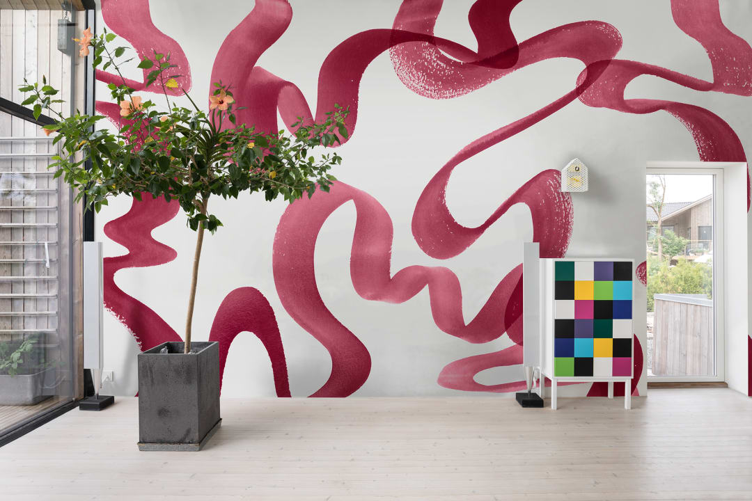 Rebel Walls R19511 Simplicity Waves Magneta - mural artystyczny