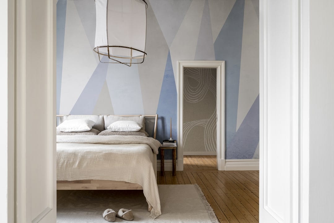 Rebel Walls R18607 Simplicity Crystal Lilac - mural geometryczny