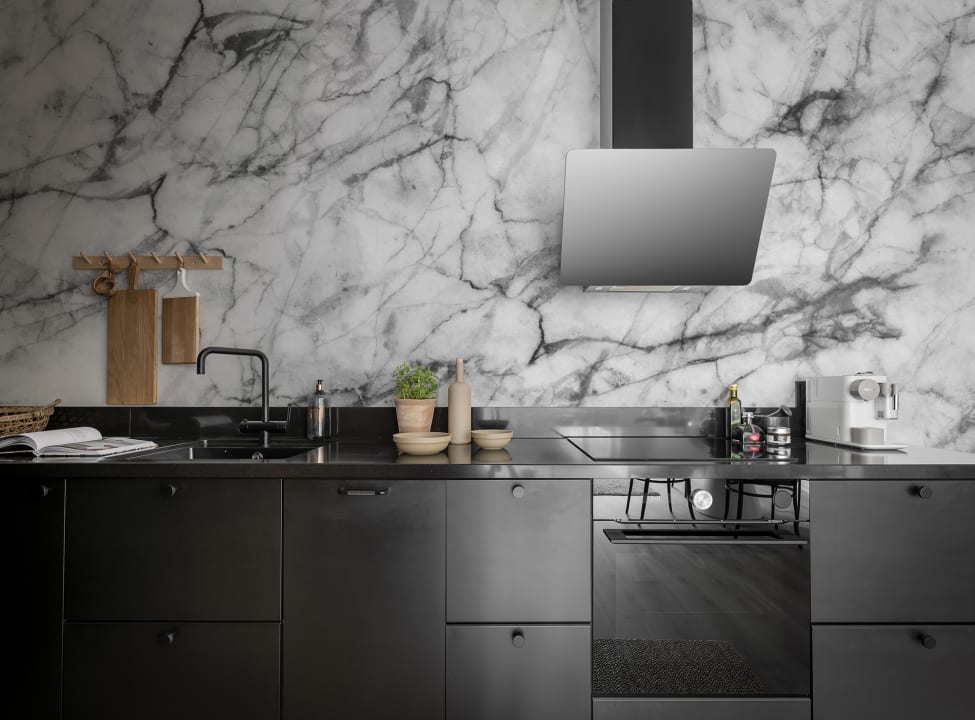 Rebel Walls R15183 Simplicity Marble Art Graphite - mural marmurowy