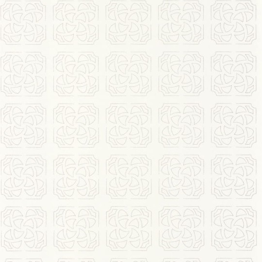Casadeco 85930271 Botanica Hortus Blanc Taupe - tapeta geometryczna