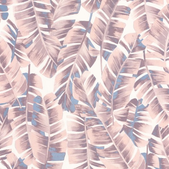 Casadeco 85944167 Botanica Folium Rose Poudre - tapeta w liście