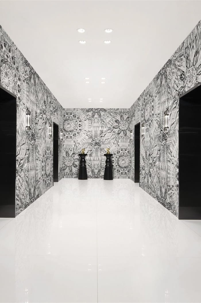 London Art 05MW_1 Marcel Wanders Paris - mural z motywem labiryntu