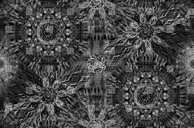 London Art 05MW_2 Marcel Wanders Paris - mural z motywem labiryntu